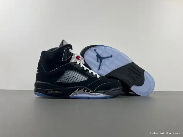 Kick Theory 5 Black Jordan Air Metallic HF3975-001 Reimagined 0605